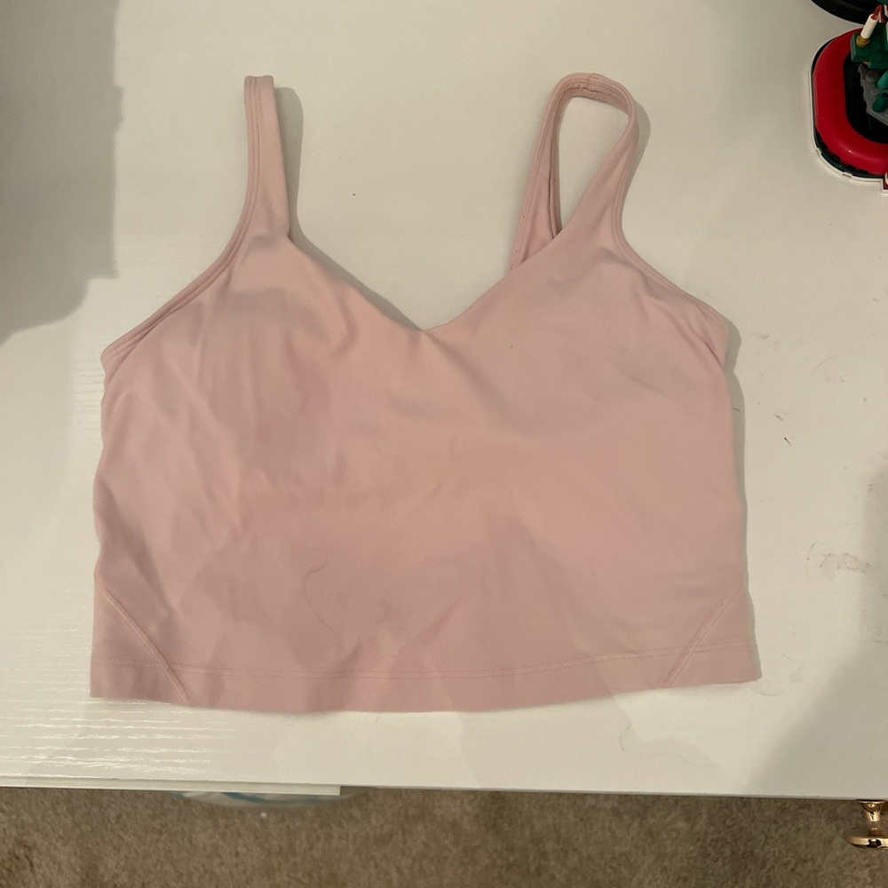 lululemon on pink align tank size 6
